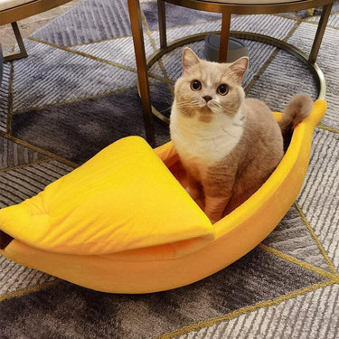 Peeled Banana Cat Bed Cat Beds KittyNook